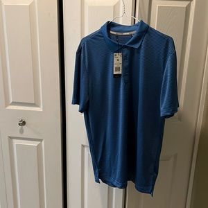 Mens adidas golf shirt - blue, size M.  NWT!